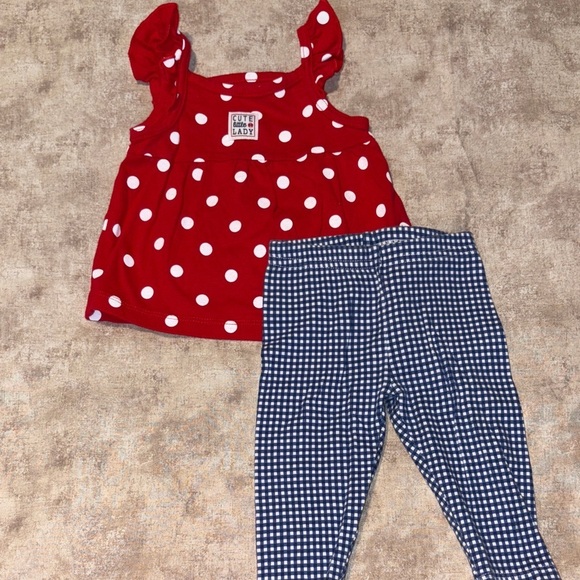 Carter's Other - Carter's Red Polka Dot Baby Top